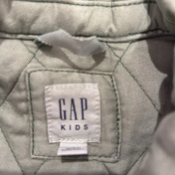 GAP Mint Green Quilted Button Down Jacket - size XS NWOT - Picture 2 of 4